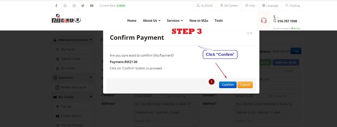 Click to Confirm